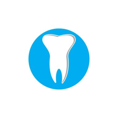 Diş logosu vektör ilüstrasyon şablonu