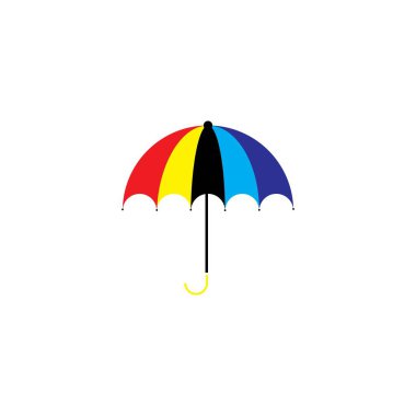Şemsiye logo konsept vektör şablonu