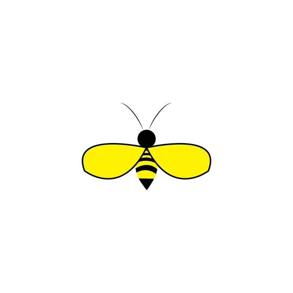 Bee Logo Illustration Vektordesign — Stockvektor