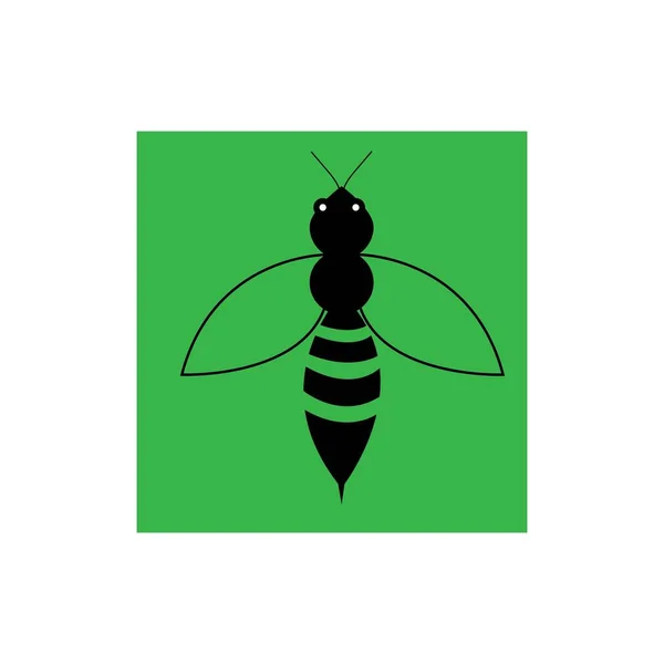 Diseño Vectores Ilustración Logotipo Abeja — Vector de stock