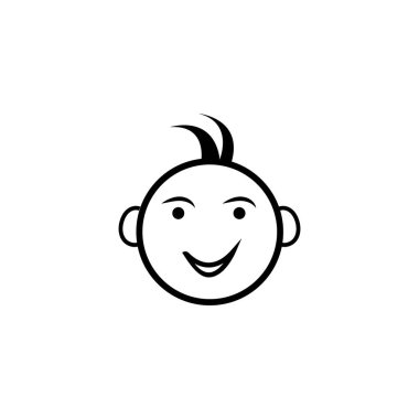 Bebek logosu vektör ilüstrasyon şablonu