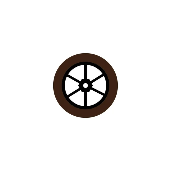 Tire Auto Vector Ontwerp Ontwerp Templa — Stockvector