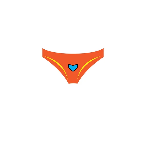 Panties Icon Logo Vector Design Templa — Stock Vector