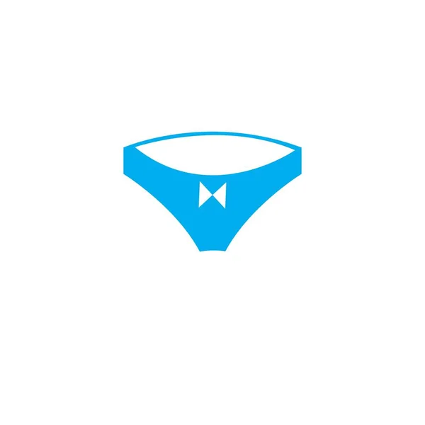 Mutandine Icona Logo Vettoriale Design Templa — Vettoriale Stock