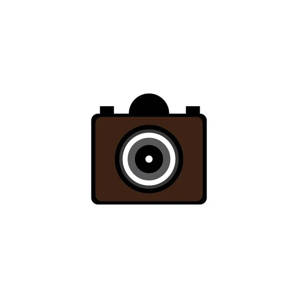 Camera Pictogram Vector Sjabloon Ontwerp Ilustratie — Stockvector