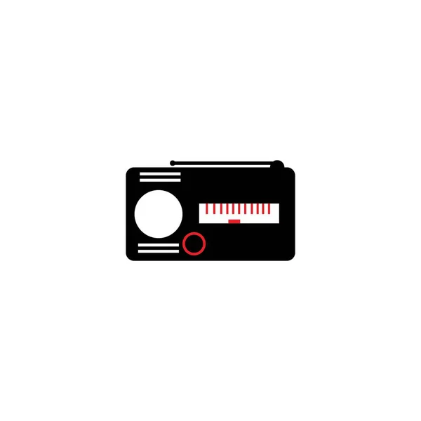 Radio Broadcasting Pictogram Logo Vector Desig — Stockvector