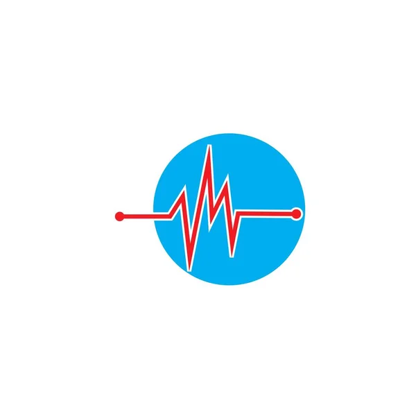 Herzfrequenz Symbol Vektor Design Ilustratio — Stockvektor