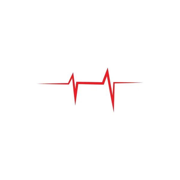 Καρδιακός Ρυθμός Εικονίδιο Διάνυσμα Σχεδιασμό Ilustratio — Διανυσματικό Αρχείο