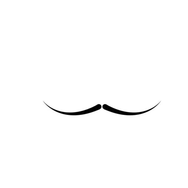 Moustache Vecteur Conception Ilustration Modèle — Image vectorielle