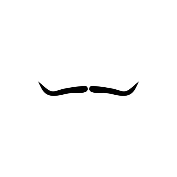 Bigote Vector Diseño Ilustración Plantilla — Vector de stock