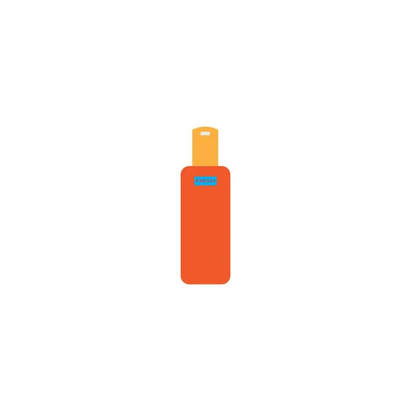 Πλαστικό Μπουκάλι Διάνυσμα Σχεδιασμό Ilustration Templa — Διανυσματικό Αρχείο