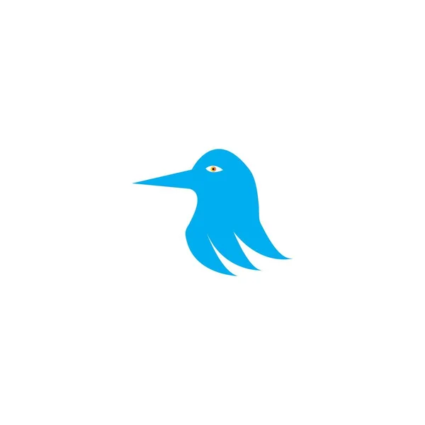 Pájaro Logo Plantilla Vector Illustratio — Archivo Imágenes Vectoriales