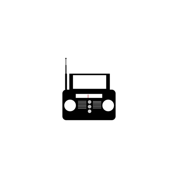 Radio Broadcasting Pictogram Logo Vector Desig — Stockvector