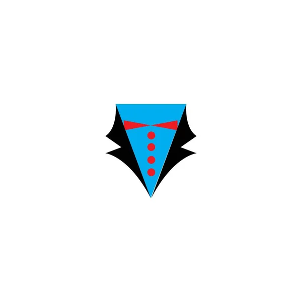 Cravatta Logo Illustrazione Modello Vettoriale — Vettoriale Stock