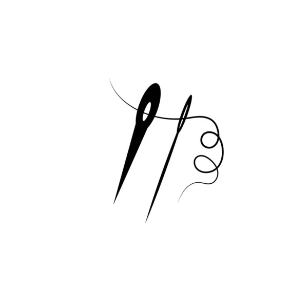 Швейна Голка Векторний Дизайн Іконка Темпла — стоковий вектор