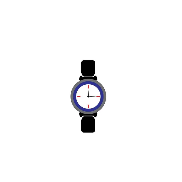 Reloj Pulsera Vector Diseño Ilustración Icono Logo Templa — Vector de stock