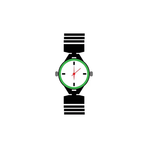 Wristwatch Vetor Design Ilustração Ícone Logotipo Templa —  Vetores de Stock