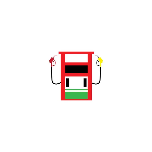 Petrolium Pump Ilustration Design Vector Icon Templat — 스톡 벡터