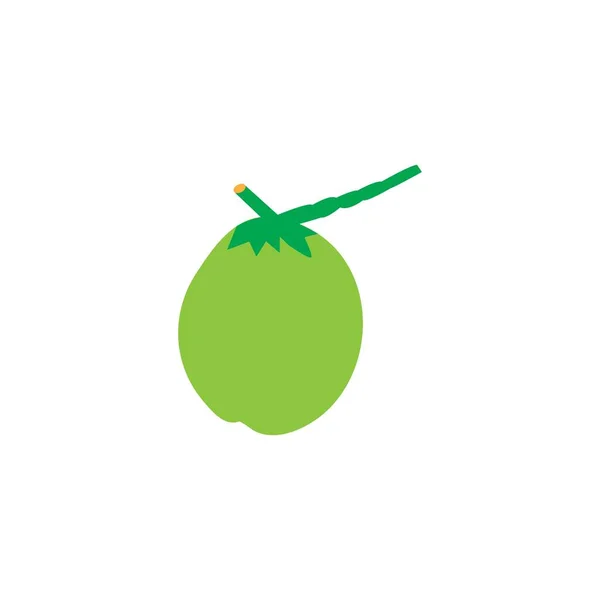 浅绿色椰子树矢量设计洗涤剂图标 — 图库矢量图片