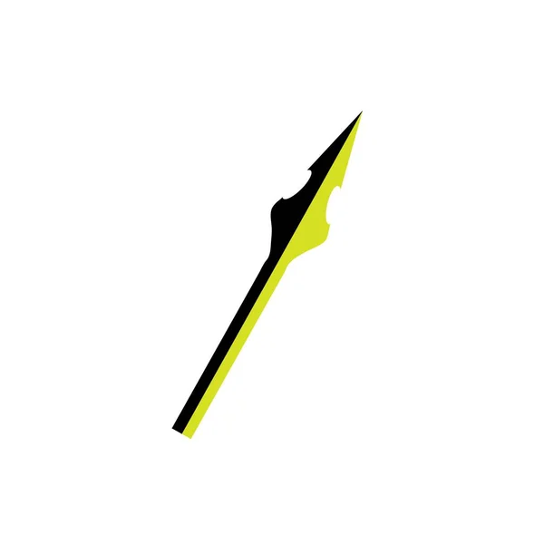 Spear Logotipo Design Vetor Ilustração Ícone Templa —  Vetores de Stock