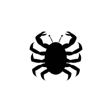 Yengeç vektör tasarımı ilüstrasyon simgesi logo temposu