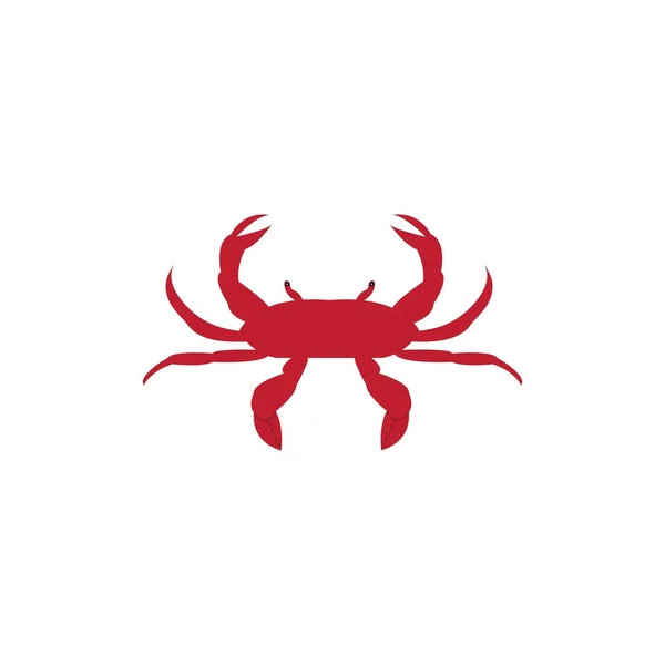 Crab Vector Design Ilustration Icon Logo Templa — Stock Vector