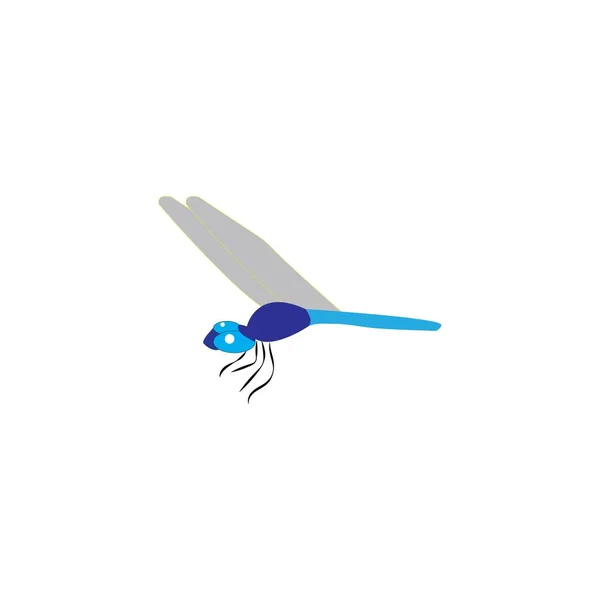 Dragonfly Vector Diseño Ilustración Icono Logo Templa — Vector de stock
