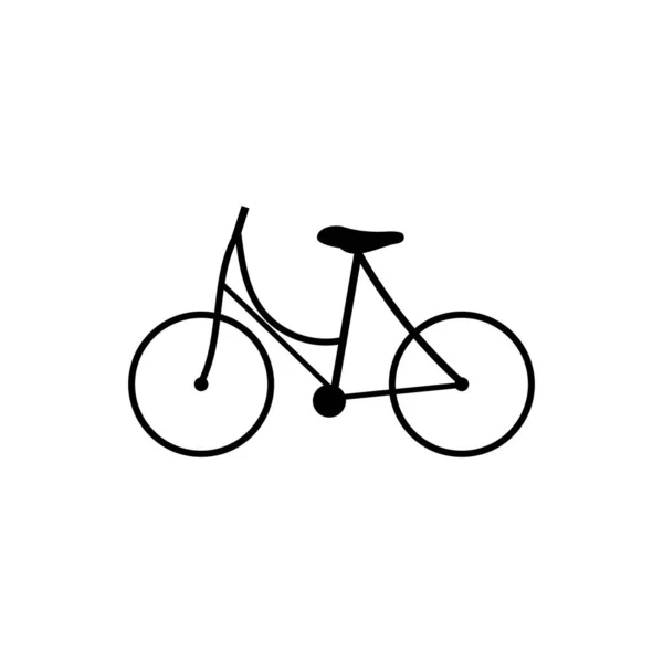 自転車のロゴデザインアイコンイラストテンプレート — ストックベクタ