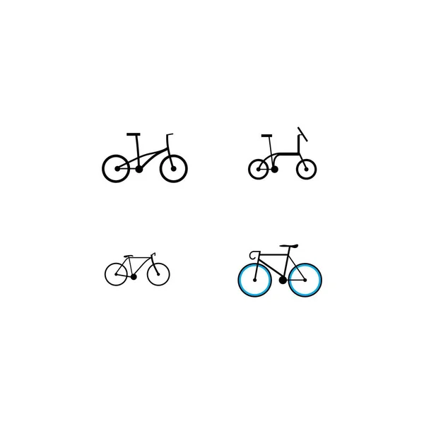 Bicicleta Vector Ilustración Diseño Icono Logotipo Plantilla — Vector de stock
