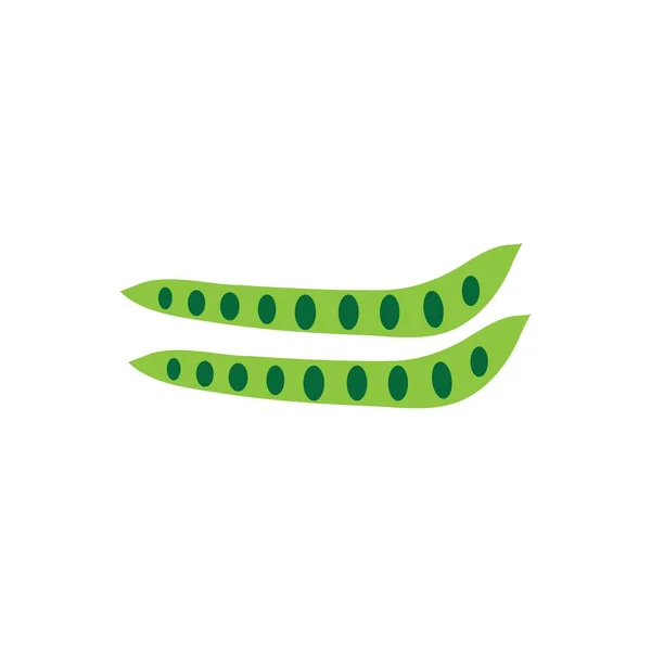 Vegetale Petai Vector Design Ilustration Icon Logo Templa — Stock Vector