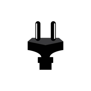 elektrik prizi vektör ilüstrasyon simgesi logo şablonu