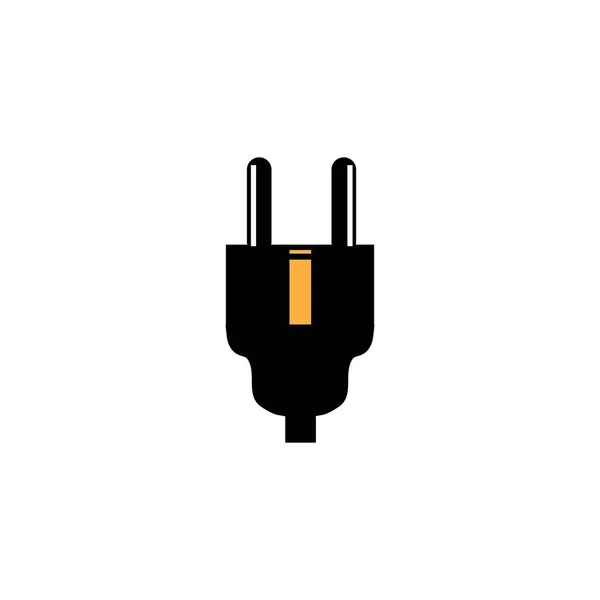 Elektrický Plug Vektor Design Ilustrace Ikona Logo Templat — Stockový vektor