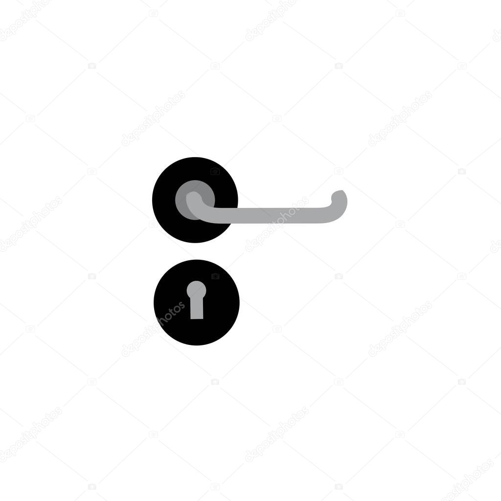 door handle vector design ilustration icon logo templa