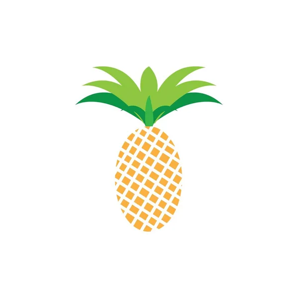Ananas Vektor Logo Design Ikone Abbildung Templat — Stockvektor