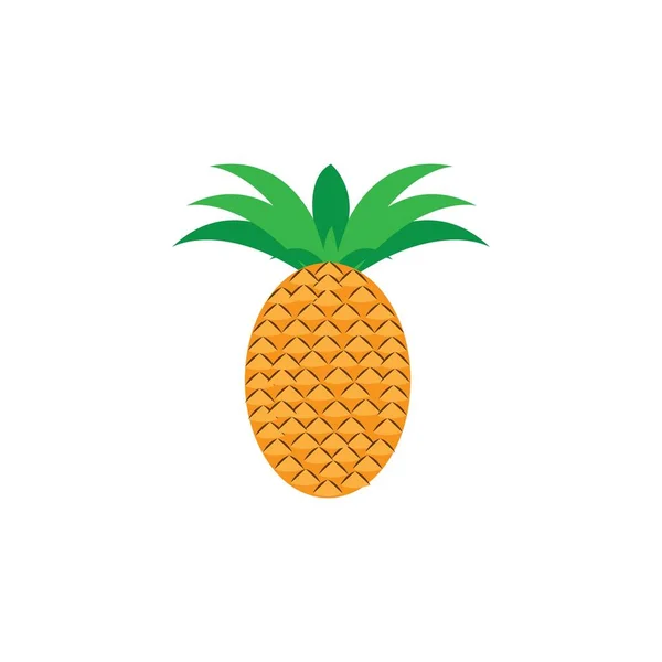 Ananas Vecteur Logo Conception Icône Ilustration Modèle — Image vectorielle