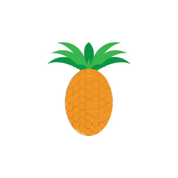 菠萝矢量标识设计图标Ilustration Templat — 图库矢量图片