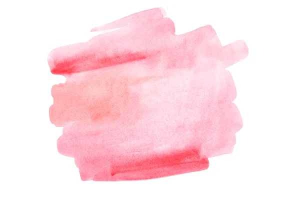 Absztrakt Akvarell Háttér Kézzel Rajzolt Rózsaszín Folt — Stock Fotó