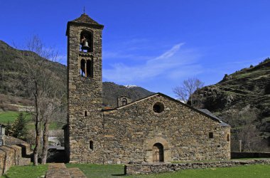 Andorra şehrinde bazı köyünde küçük Katolik Kilisesi