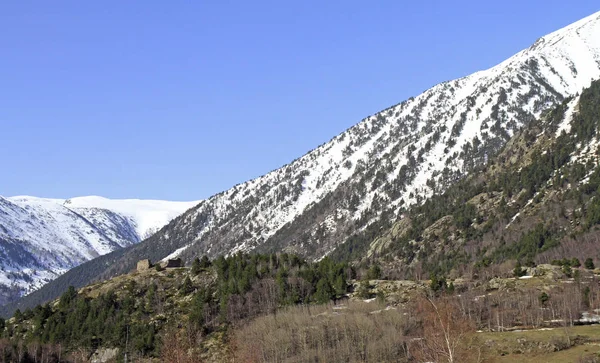 Mountain Ridge Border Andorra France — Stock Photo, Image