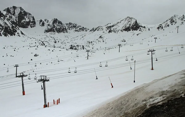 Pas Casa Een Ski Oord Liggend Grens Met Frankrijk — Stockfoto