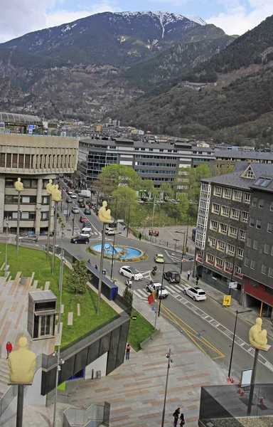Andorra Velha Andorra Abril 2018 Vista Andorra Velha Capital Andorra — Fotografia de Stock