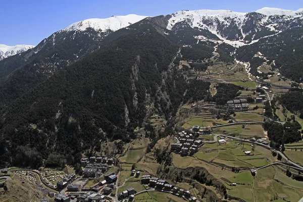 Geweldig Uitzicht Vanaf Mirador Roc Del Quer Andorra — Stockfoto