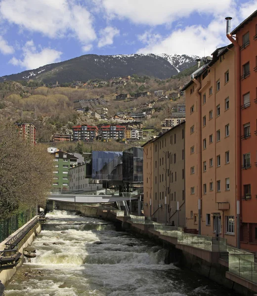 Valvbro Andorra Vella Andorra — Stockfoto