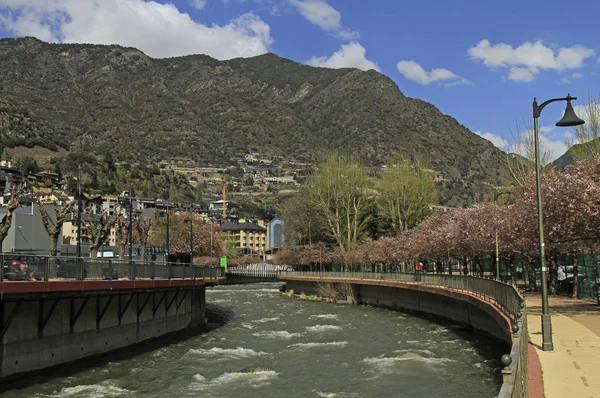 Valvbro Andorra Vella Andorra — Stockfoto