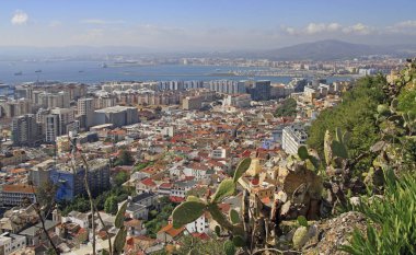 Top of Rock'tan Gibraltar şehre gelen görüntülemek