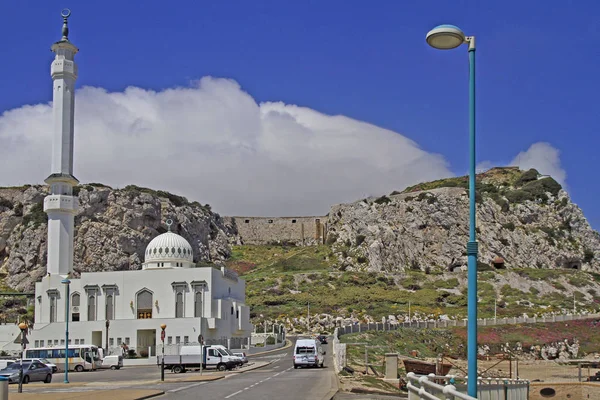 Landschap Moskee Stad Gibraltar Groot Brittannië — Stockfoto