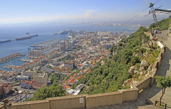 View Top Rock Gibraltar City — Stock Photo, Image