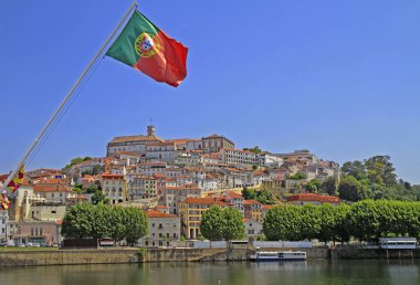 Eski Portekizce şehir Coimbra cityscape