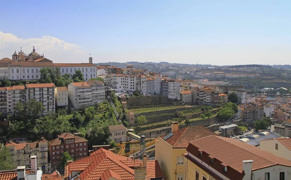 Ovanifrån Staden Coimbra Portugal — Stockfoto