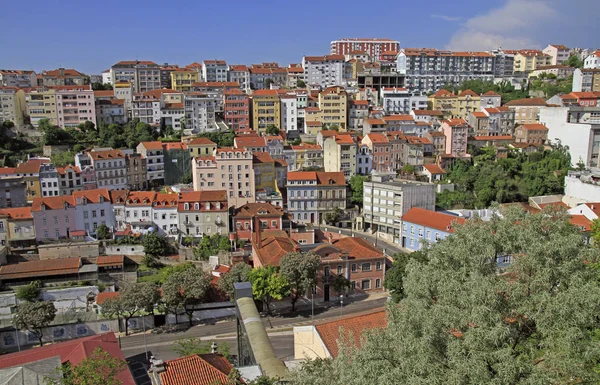 Ovanifrån Staden Coimbra Portugal — Stockfoto